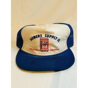 Vintage Farmers Supply Co. FRM Feed Valdosta Ga Georgia Hat Cap Trucker Mesh